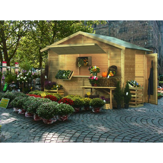 Bild von Gartenhaus 'Marktstand' 329 x 253 cm