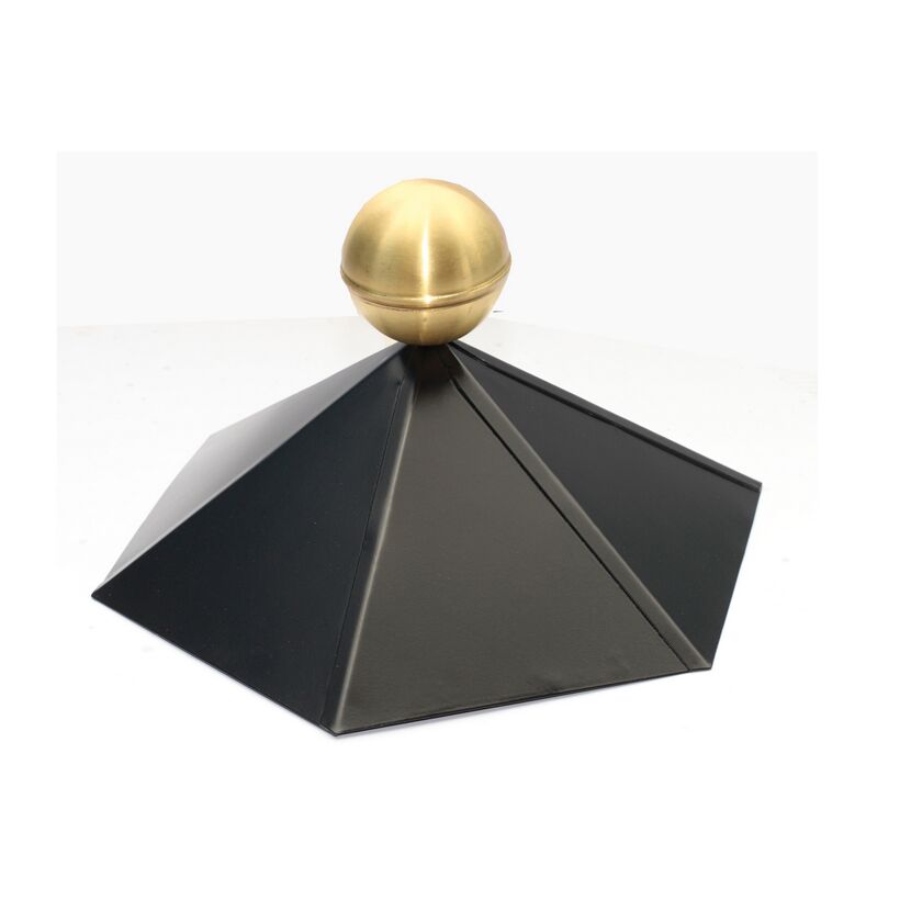 Firstkappe 35 x 19 cm schwarz
