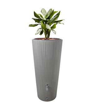 Regentonne 'Linus' zinkgrau 220 l