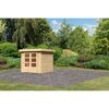 Flachdach Gartenhaus aus Holz
