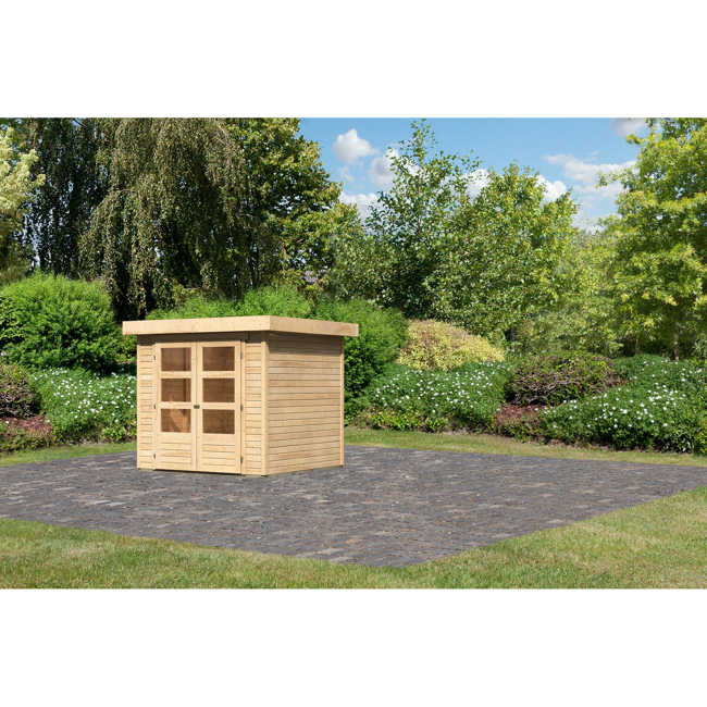 Bild von Gartenhaus 'Dornhan 2' 213 x 217 x 211 cm naturfarben