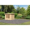 Gartenhaus 'Dornhan 3' 242 x 217 x 211 cm naturfarben