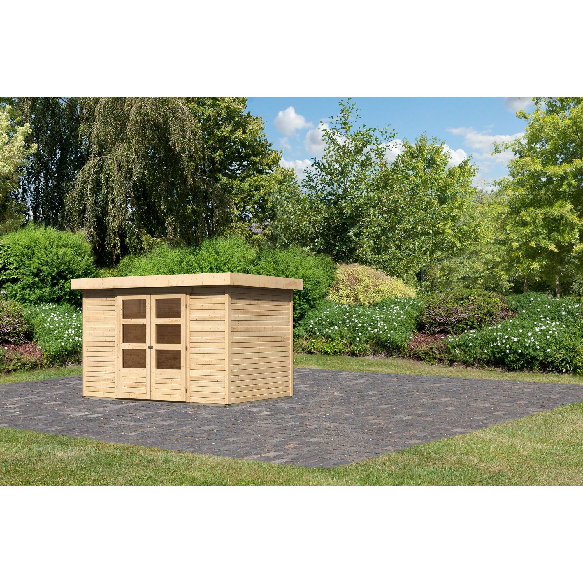 Gartenhaus Dornhan 4 Flachdach Systemhaus