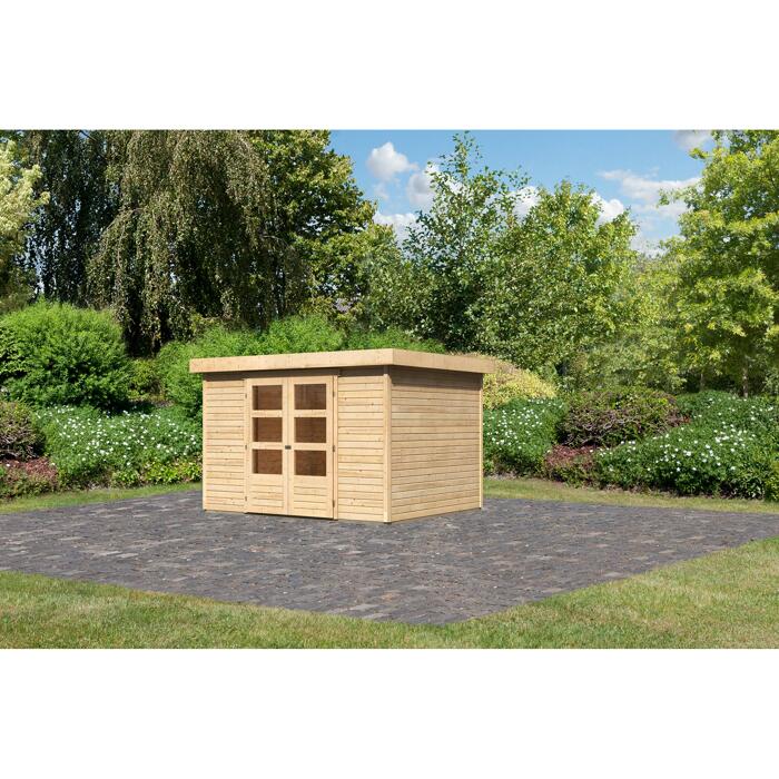 Karibu Gartenhaus Dornhan 5 302 X 246 X 211 Cm Bxtxh Naturbelassen Ç Toom Baumarkt