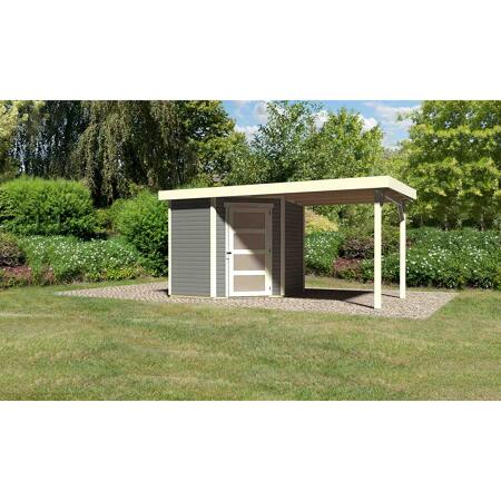 2. Bild von Karibu Systemhaus Dohren 3 Set 1  Anbau inkl. 2,20 m terragrau