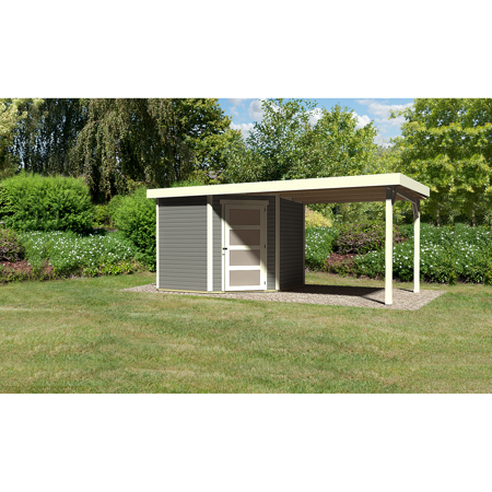 Bild von Systemhaus 'Dohren 5' Set 3 inkl. Anbau 497 x 246 x 218 cm terragrau
