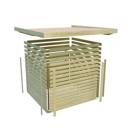 4. Bild von Systemhaus 'Dohren 5' Set 3 inkl. Anbau 497 x 246 x 218 cm terragrau