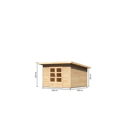 4. Bild von Systemhaus 'Borsum 3' 309 x 309 x 238 cm naturfarben