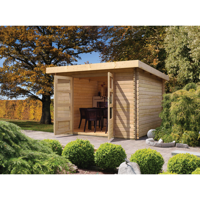 Bild von Gartenhaus 'Rieneck 3' 297 x 237 x 220 cm naturfarben