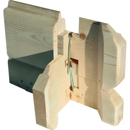 7. Bild von Karibu Blockbohlenhaus Rieneck 5 Set 1  inkl. Anbau 2 m naturbelassen