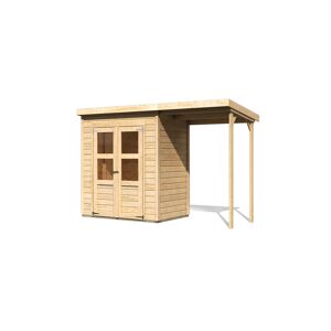 Flachdachhaus 'Heimfeld 1' naturfarben 182 x 126 x 220 cm naturfarben