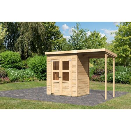 4. Bild von Flachdachhaus 'Heimfeld 1' naturfarben 182 x 126 x 220 cm naturfarben