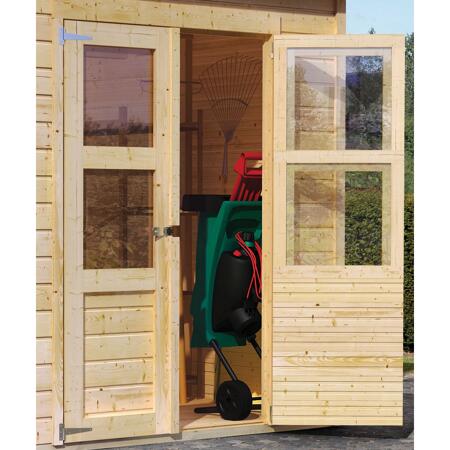 8. Bild von Flachdachhaus 'Heimfeld 1' naturfarben 182 x 126 x 220 cm naturfarben