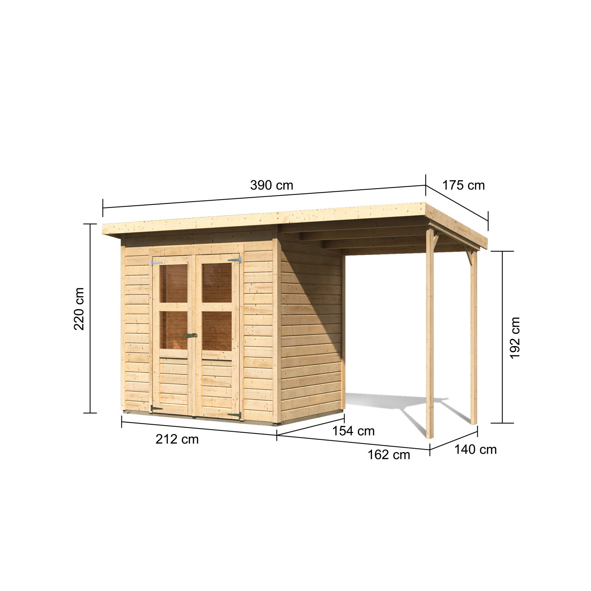 Karibu Flachdachhaus 'Heimfeld 2' naturf...