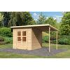 Pultdachhaus 'Heimfeld 3' naturfarben 212 x 214 x 219 cm naturfarben