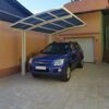 Einzelcarport 'Portoforte Typ 80 WW' weiß 270 x 495 x 298 cm