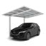 Einzelcarport 'Linea Typ 80 WW' weiß 273 x 495 x 294 cm