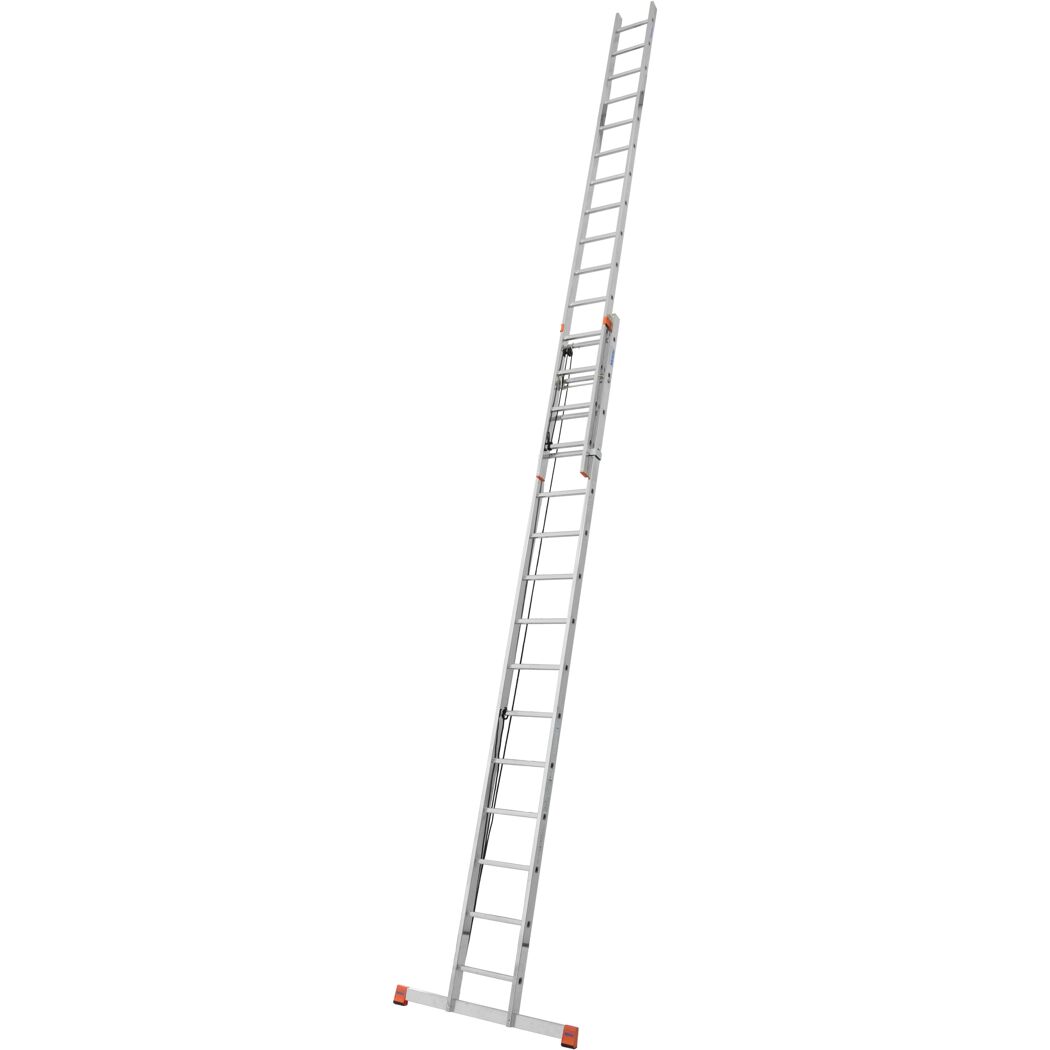 Ausgezogene Seilzugleiter