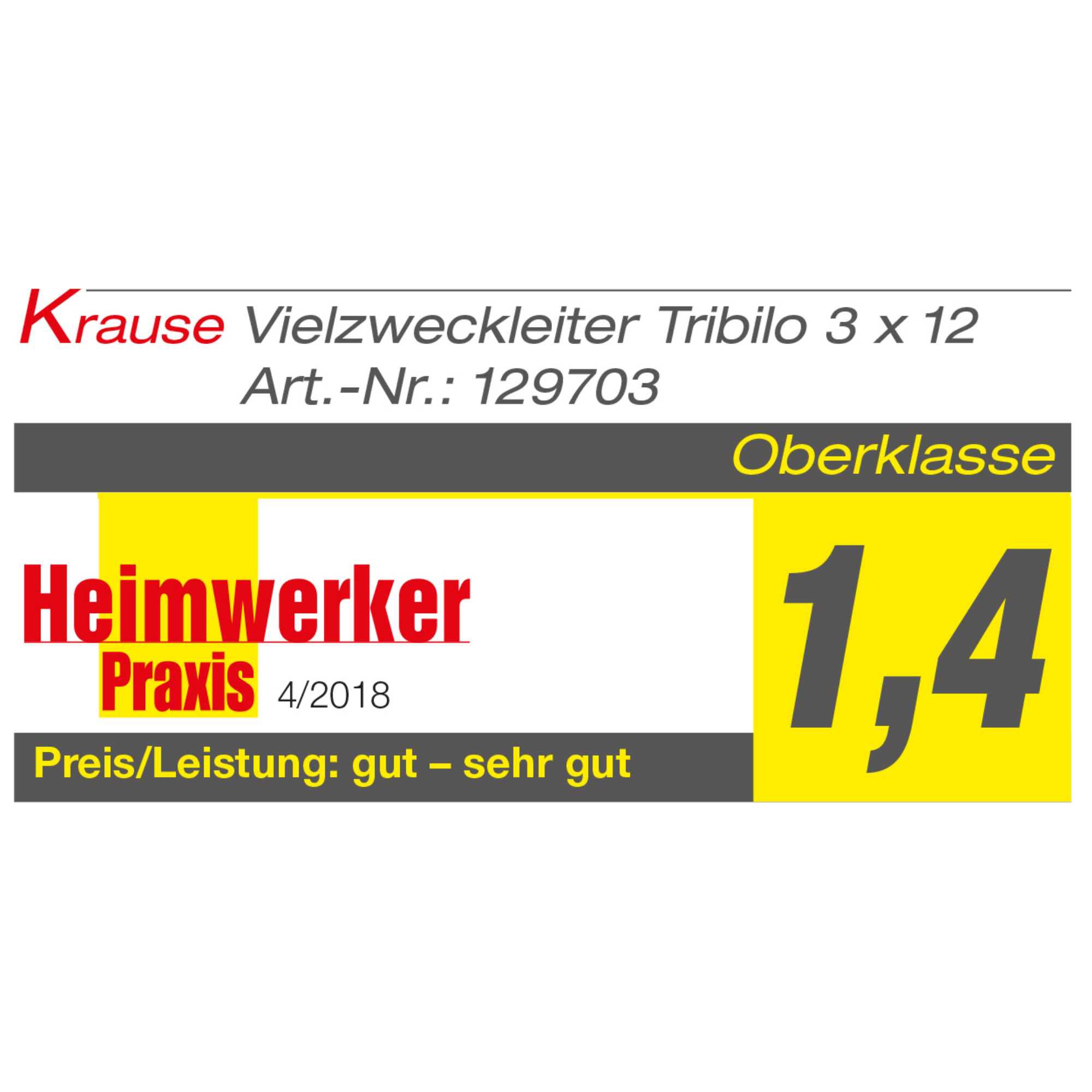 Krause Vielzweckleiter 'Tribilo' 3 x 12 Sprossen + product picture