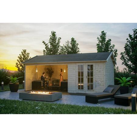 8. Bild von Gartenhaus 'Tilburg' 613 x 380 cm fichtefarben