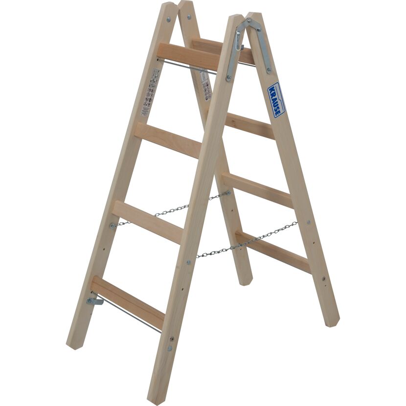 Sprossenstehleiter 'Stabilo' Holz 2 x 4 Stufen