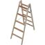 Sprossenstehleiter 'Stabilo' Holz 2 x 5 Stufen