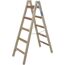 Sprossenstehleiter 'Stabilo' Holz 2 x 5 Stufen