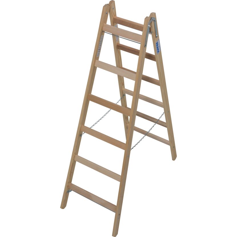 Sprossenstehleiter 'Stabilo' Holz 2 x 6 Stufen