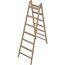 Sprossenstehleiter 'Stabilo' Holz 2 x 7 Stufen