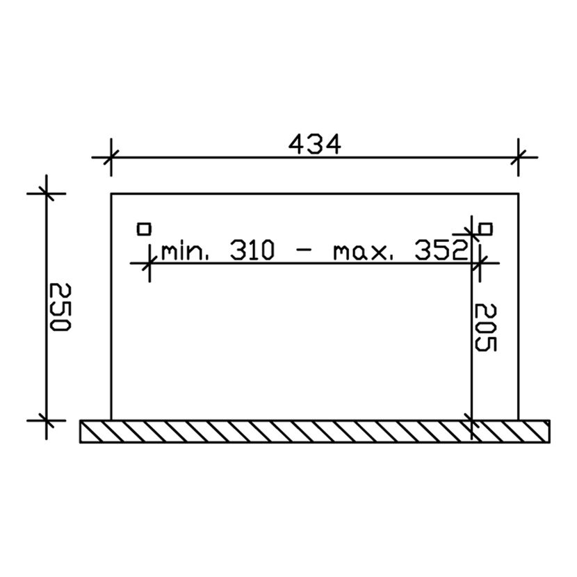 Zeichnung: TD Ravenna 434x250 cm