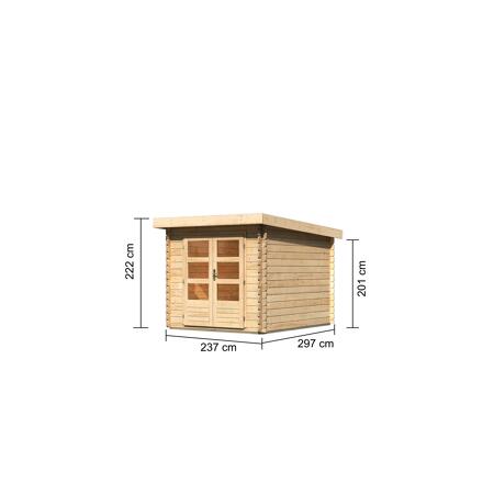 3. Bild von Gartenhaus 'Rieneck 4' 237 x 297 x 222 cm naturfarben