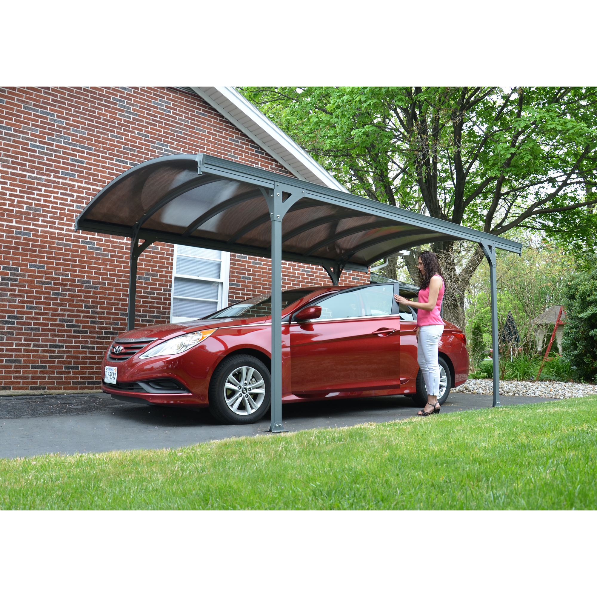 Carport 'Vitoria 5000' anthrazit 291 x 501 x 239 cm