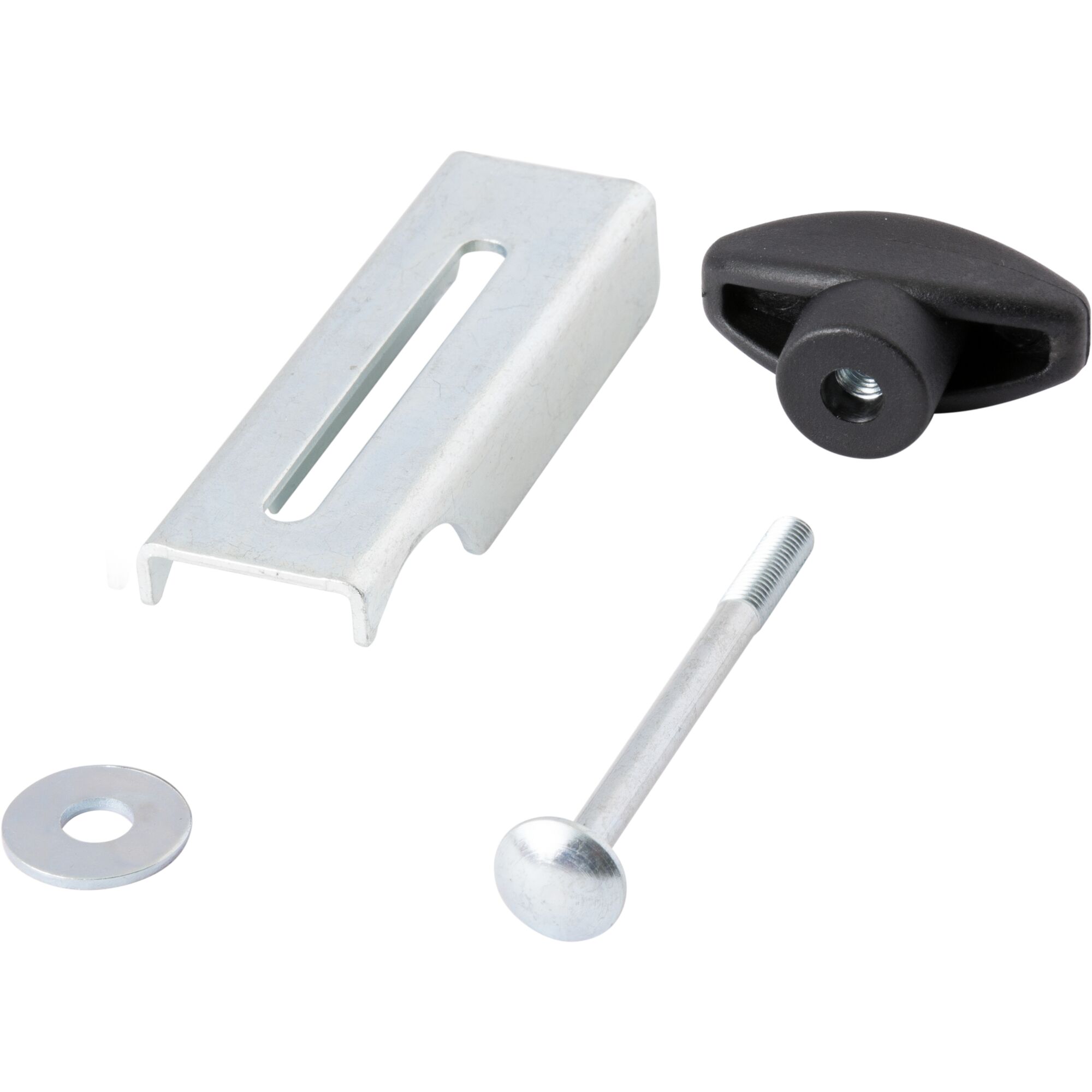 Einzelteile eines ClimTec Sicherungssets für Geländerstäbe