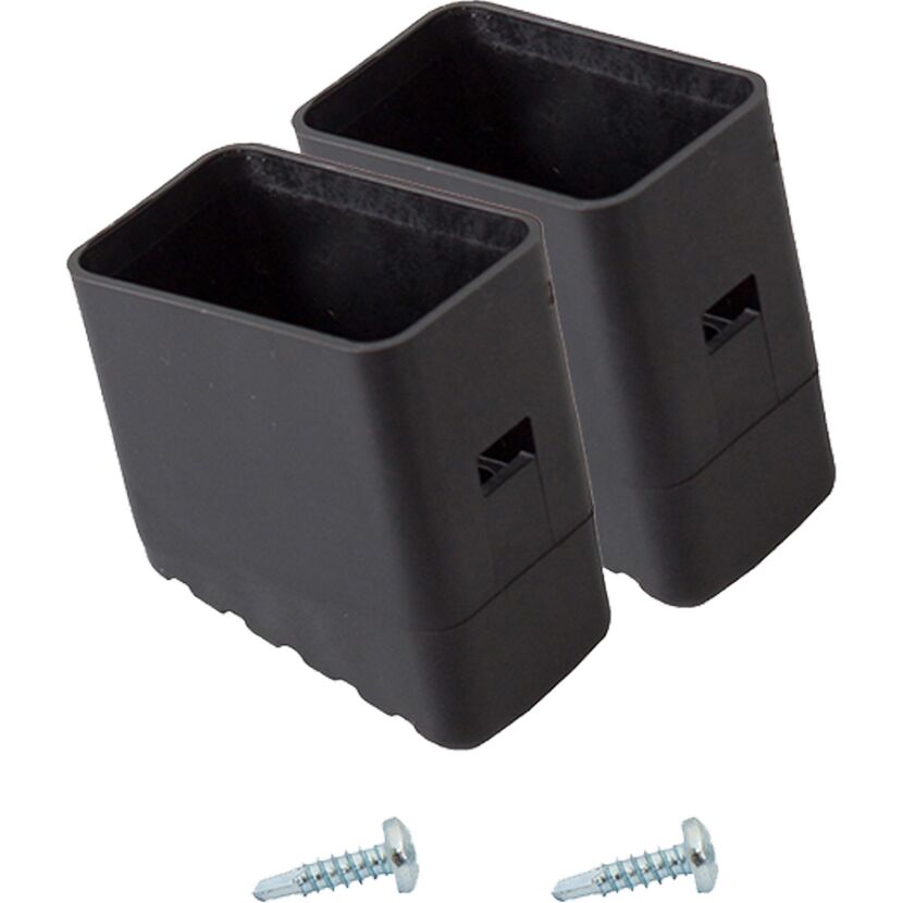 Fußkappen für Tritt- und Stufenleitern schwarz 33 x 20 mm 2 Stück