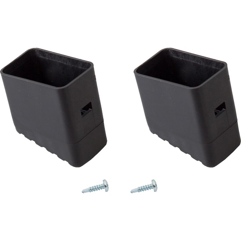 Fußkappen für Tritt- und Stufenleitern schwarz 33 x 20 mm 2 Stück