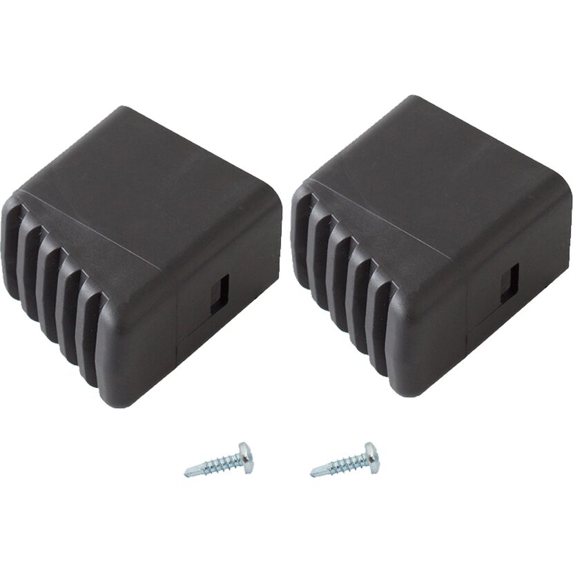 Fußkappen für Tritt- und Stufenleitern schwarz 33 x 20 mm 2 Stück