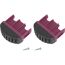 Fußstopfen für Stufenleitern schwarz/violett 61,5 x 20 mm 2 Stück