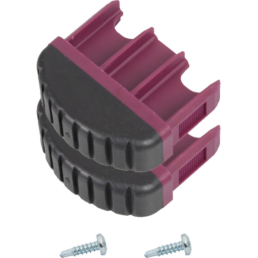 Fußstopfen für Stufenleitern schwarz/violett 61,5 x 20 mm 2 Stück