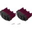 Fußstopfen für Stufenleitern schwarz/violett 64 x 25 mm 2 Stück