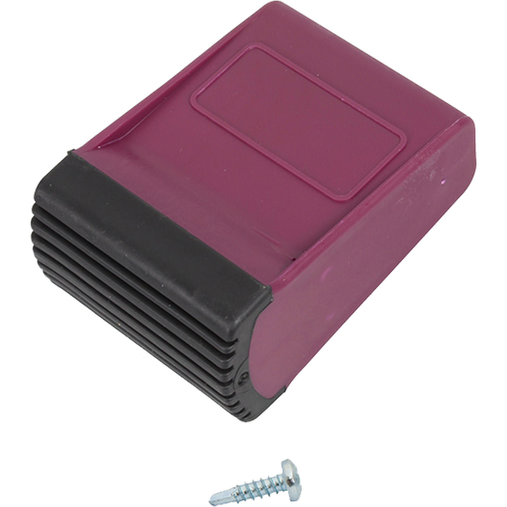Traversenfußkappe für Stufenleitern schwarz/violett 64 x 25 mm + product picture