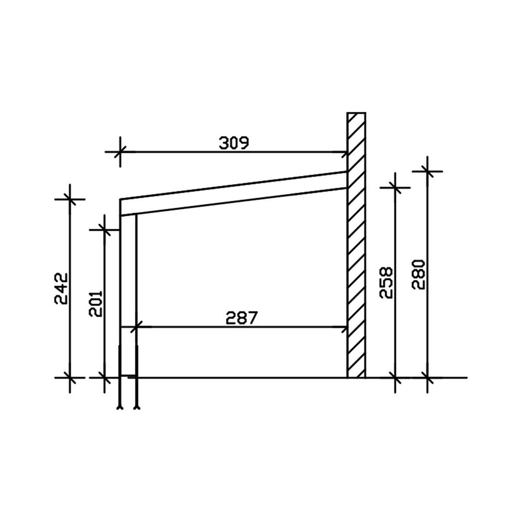 Zeichnung TD Novara 450x309 Leimholz, natur