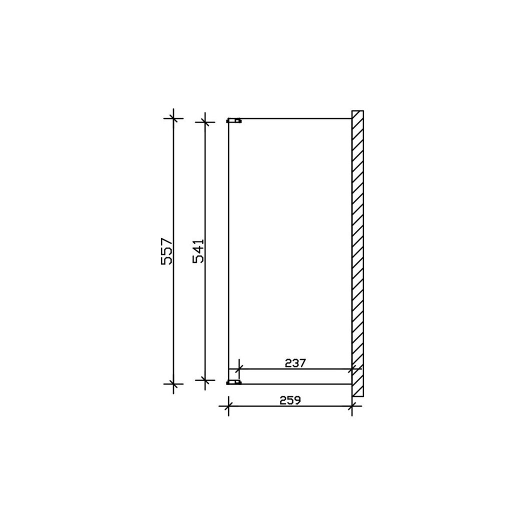 Zeichnung TD Novara 557x259 Leimholz Eiche hell
