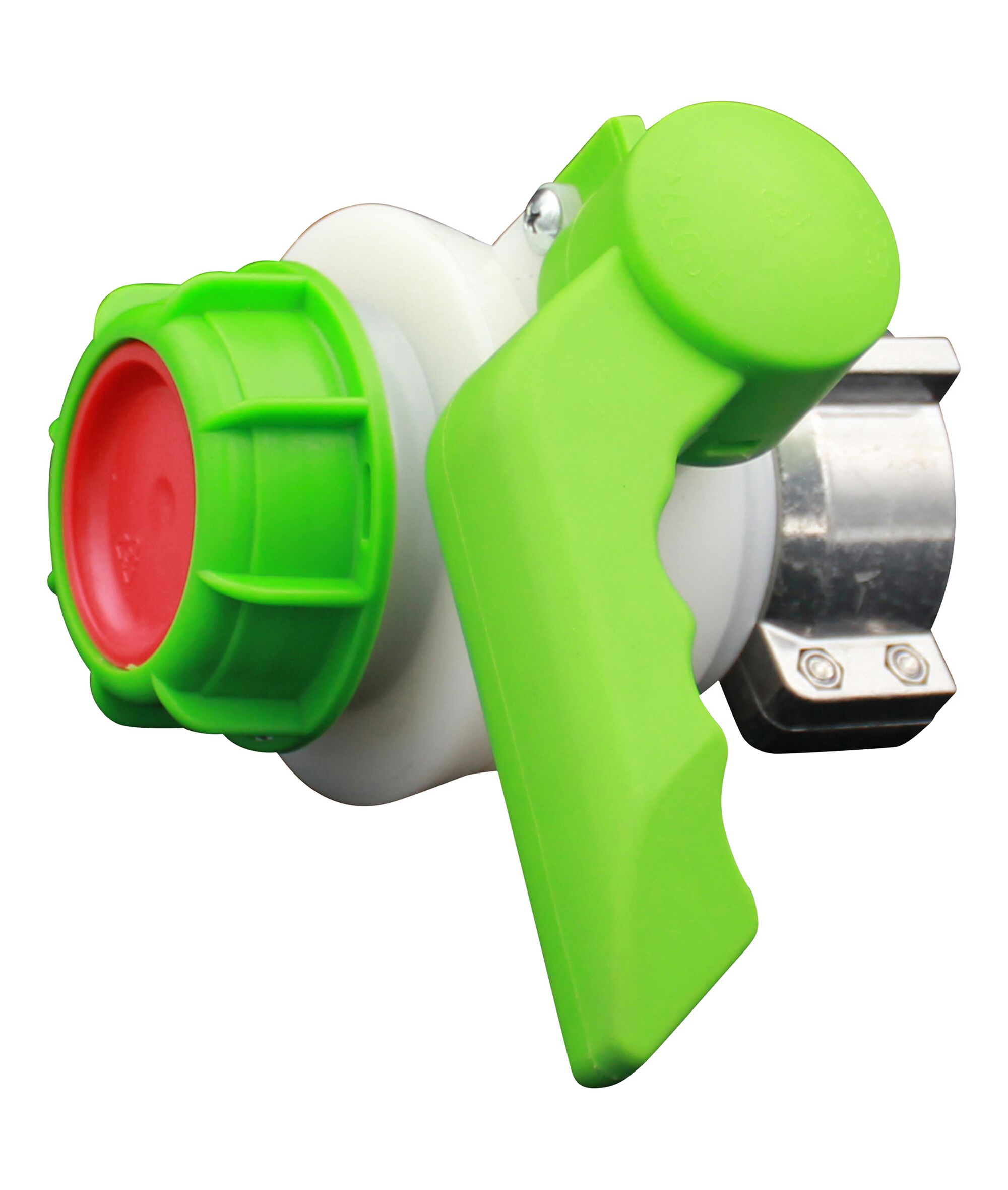 IBC Kugelhahn mit grünem Hebel