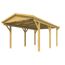 Einzelcarport aus Holz 304 x 600 cm