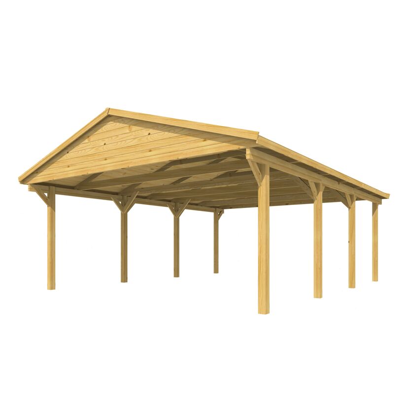 Doppelcarport aus Holz