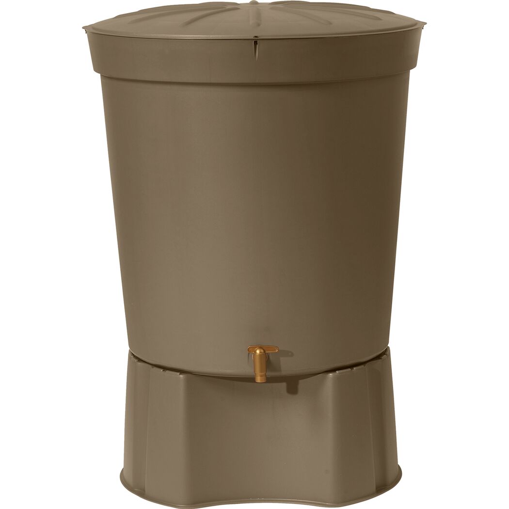 Regentonne 'Siena' taupe rund 300 l