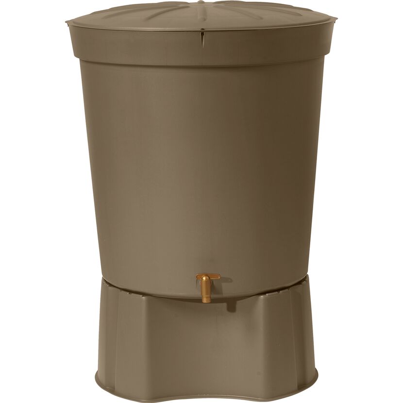 Regentonne 'Siena' taupe rund 300 l