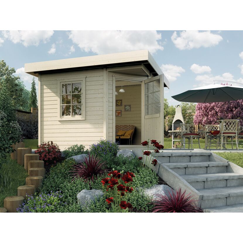 Gartenhaus weka Design213 u G2 natur