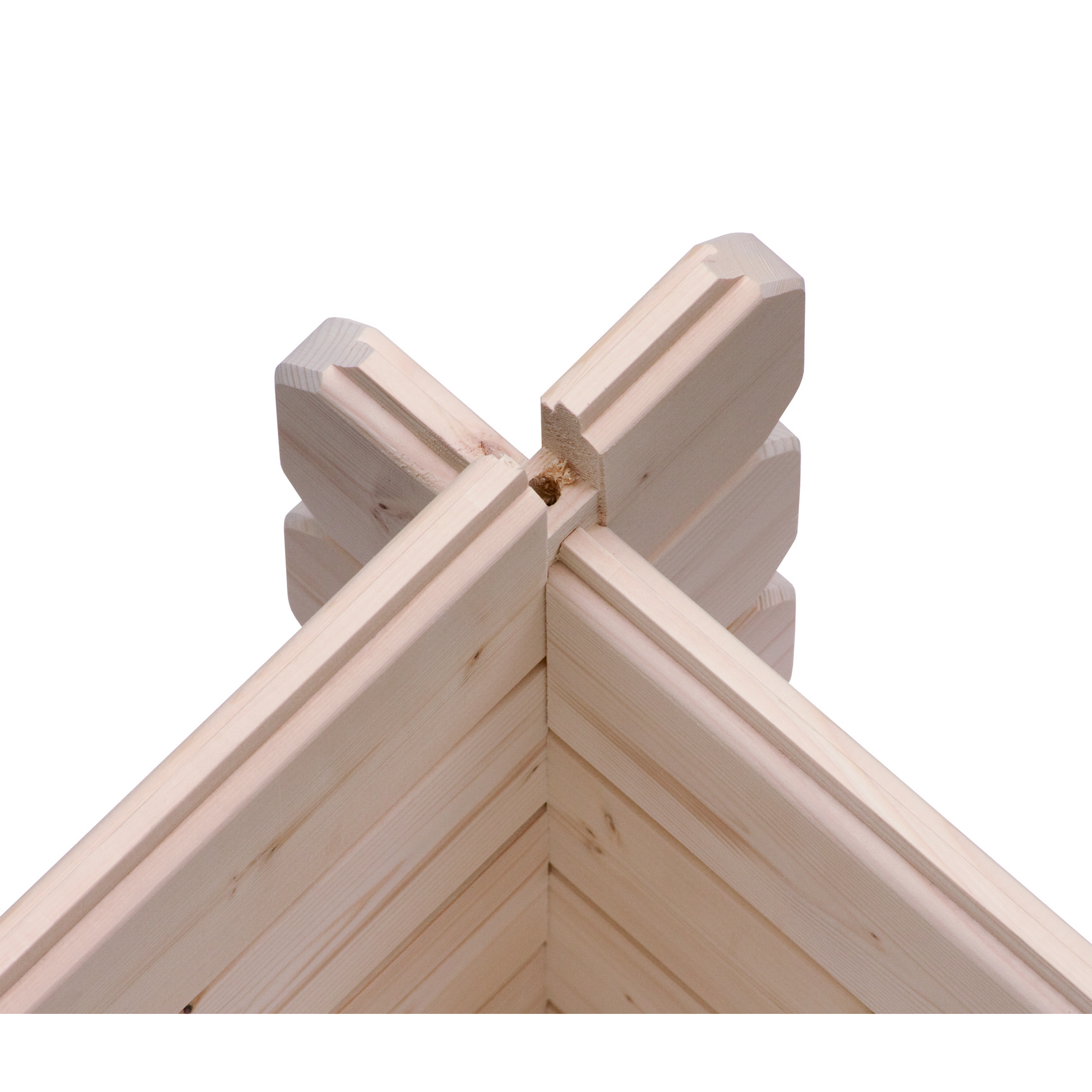 Gartenhaus 'Rieneck 5' Set 4 naturfarben 579 x 297 x 222 cm