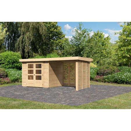 3. Bild von Gartenhaus 'Dornhan 3' Set 4 naturfarben 466 x 217 x 211 cm